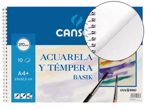 Bloco de desenho aguarela espiral 230x325mm 10 folhas , Canson , 13028 , 8422714006987